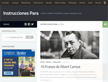 Tablet Screenshot of instruccionespara.com